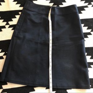 Navy blue A-line skirt from Banana Republic